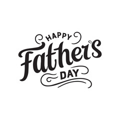 Happy Father’s Day Calligraphy design vector , Jun 16 Father’s Day