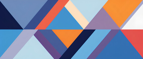 illustrazione con elementi geometrici a tema astratto contemporaneo