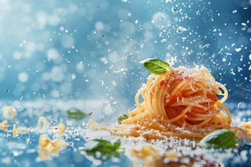 "Italian Pasta Delights: Mouth-watering Dishes with Sauces, Herbs & Cheese for Restaurants, Blogs, Cookbooks"