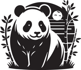 silhouette of a bear