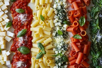 "Italian Pasta Delights: Mouth-watering Images for Restaurants, Food Blogs, Cookbooks"