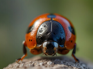 Ladybug on the background of nature