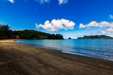 小笠原諸島・父島　扇浦海岸から望む風景
