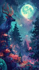 Obraz premium Interdimensional Scientific Community of Mythical Creatures and Magical Beings