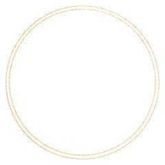 Golden circle png, spiritual illustration, transparent background