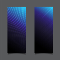 Template card and banner design for decorate
