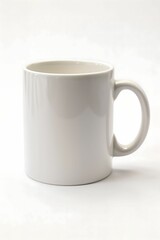 Obraz premium completely empty mug isolated on white background 