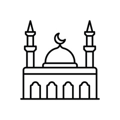 mosque vector icon