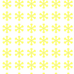 seamless pattern with yellow flowers