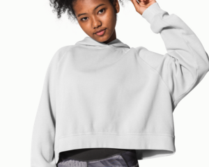 Png transparent hoodie mockup for winter youth apparel shoot