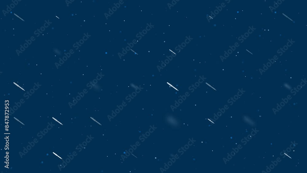 Poster template animation of evenly spaced soldering iron symbols of different sizes and opacity. animation