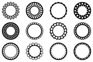 Decorative ornament frame set design