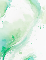 Obraz premium abstract background - Abstract light green waves background - Generative AI