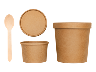 Png Kraft food packaging mockup environmental friendly