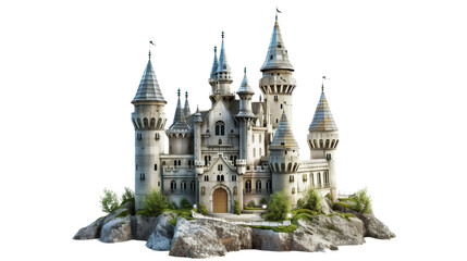 Castle on a transparent background
