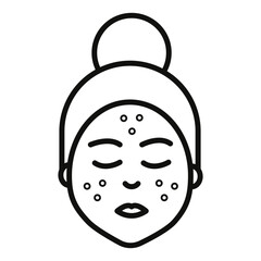 Acne Skincare Icon Ideal for Dermatology and Health Illustrations