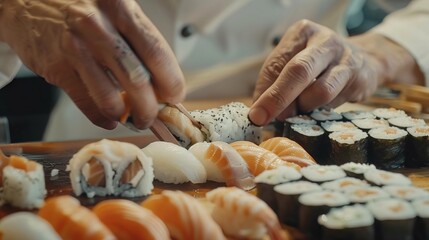 Sushi Chef at Work