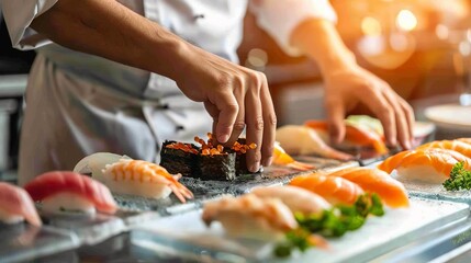 Sushi Chef at Work