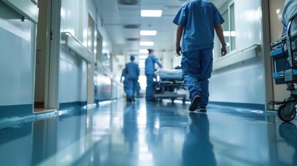 electricians installing backup generators in hospitals, ensuring continuous power supply during emergencies