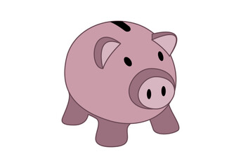 Hucha rosa de cerdito para ahorrar