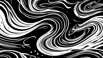 Fototapeta premium Twirling Symphony: Abstract Swirls in a Seamless Dance