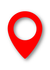 Map placeholder landmark icon set. Transparent background editable SVG vector illustration.