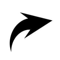 Dash arrow png icon, black sticker, forward transparent symbol
