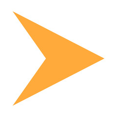 Dash arrow png icon, yellow sticker, play transparent symbol