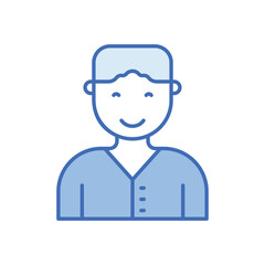 Muslim boy vector icon