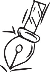 Beautiful and cool hand-drawn khat pen icon