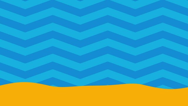 Zig zag waves and sand Summer background