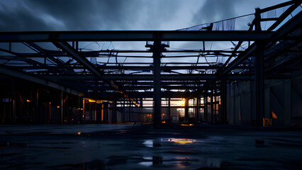 Rising Giant - Steel Skeleton Emerges From the Shadows