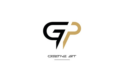 GP, PG, G, P abstract letters logo monogram