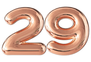 Rose Gold number 29