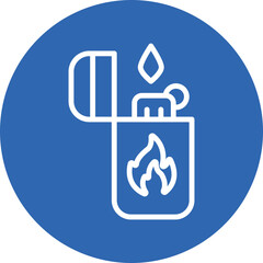 Lighter line circle icon