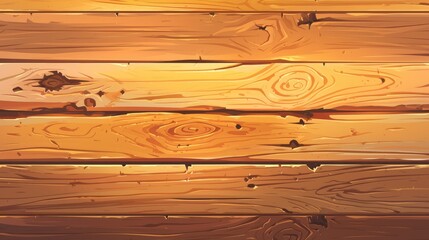 Illustration of a cartoon wooden texture for web design in 2d format