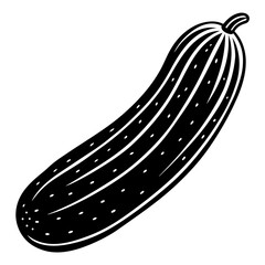 cucumber vector silhouette illustration svg file