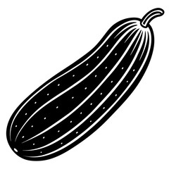 cucumber vector silhouette illustration svg file
