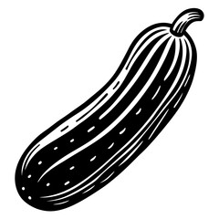 cucumber vector silhouette illustration svg file