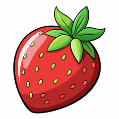 strawberry vector artwork illustration svg file