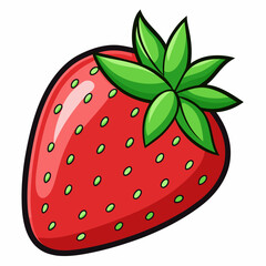 strawberry vector artwork illustration svg file
