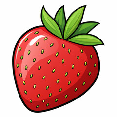 strawberry vector artwork illustration svg file
