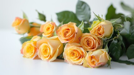 Obraz premium A Delicate Bouquet of Yellow Roses