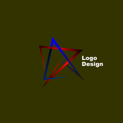 Creative star formation logo design. Unique star logo template. vector.