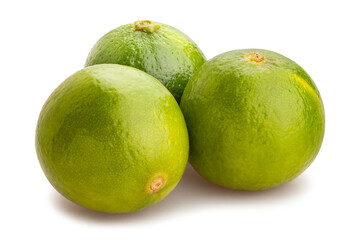 lime path isolated on white