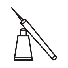 Precision Eyeliner Pencil Icon Ideal for Eye Makeup and Beauty Tools