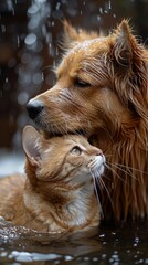 Dog and Cat Friendship