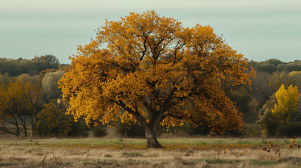 Fototapeta premium autumn landscape with trees