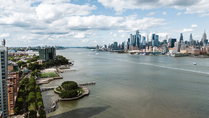 Aerial of Hoboken, New Jersey NYC