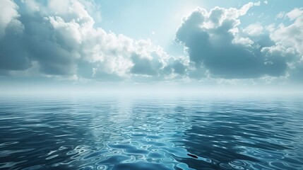 Sky clouds ocean background